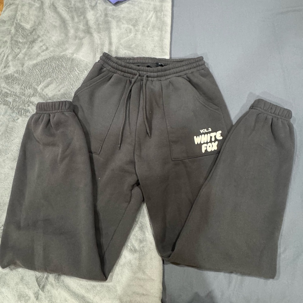 White Fox Boutique Black Joggers